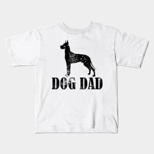 Great Danes Dog Dad Kids T-Shirt